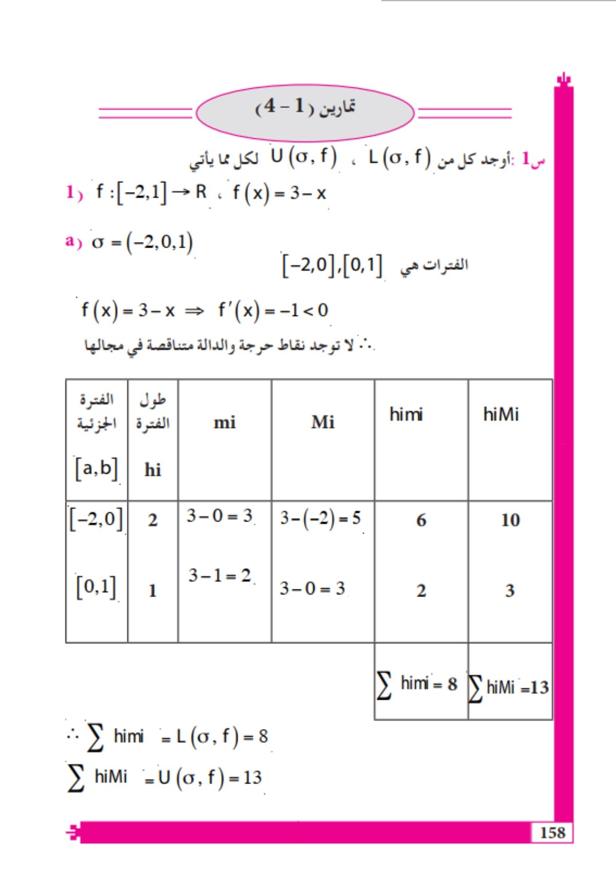 حل اسئلة الفصل الرابع التكامل رياضيات السادس العلمي – تحميل PDF