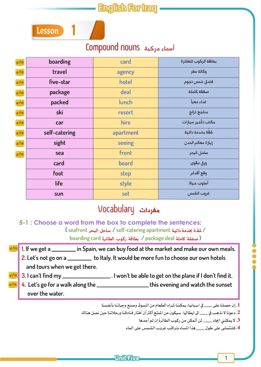 ملزمة قسور الخزرجي انكليزي السادس الاعدادي – تحميل PDF